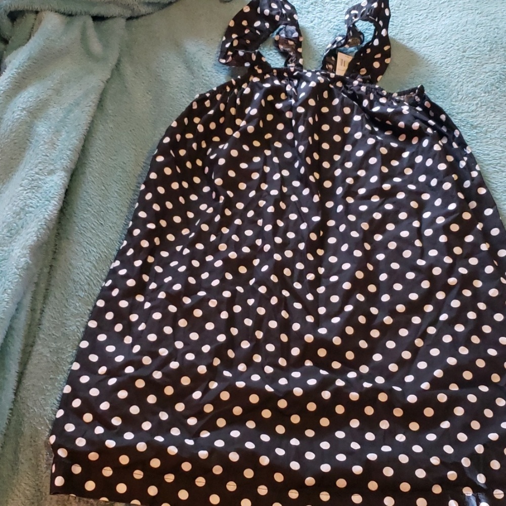 Girls size 12 polka dot sleeveless dress